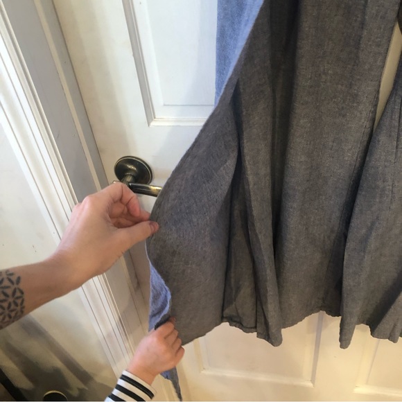 Wide split leg trouser pants cotton - Picture 4 of 6